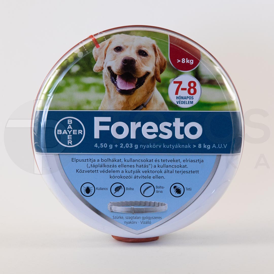 Foresto nyakörv kutyának 8kg felett a.u.v. 1x