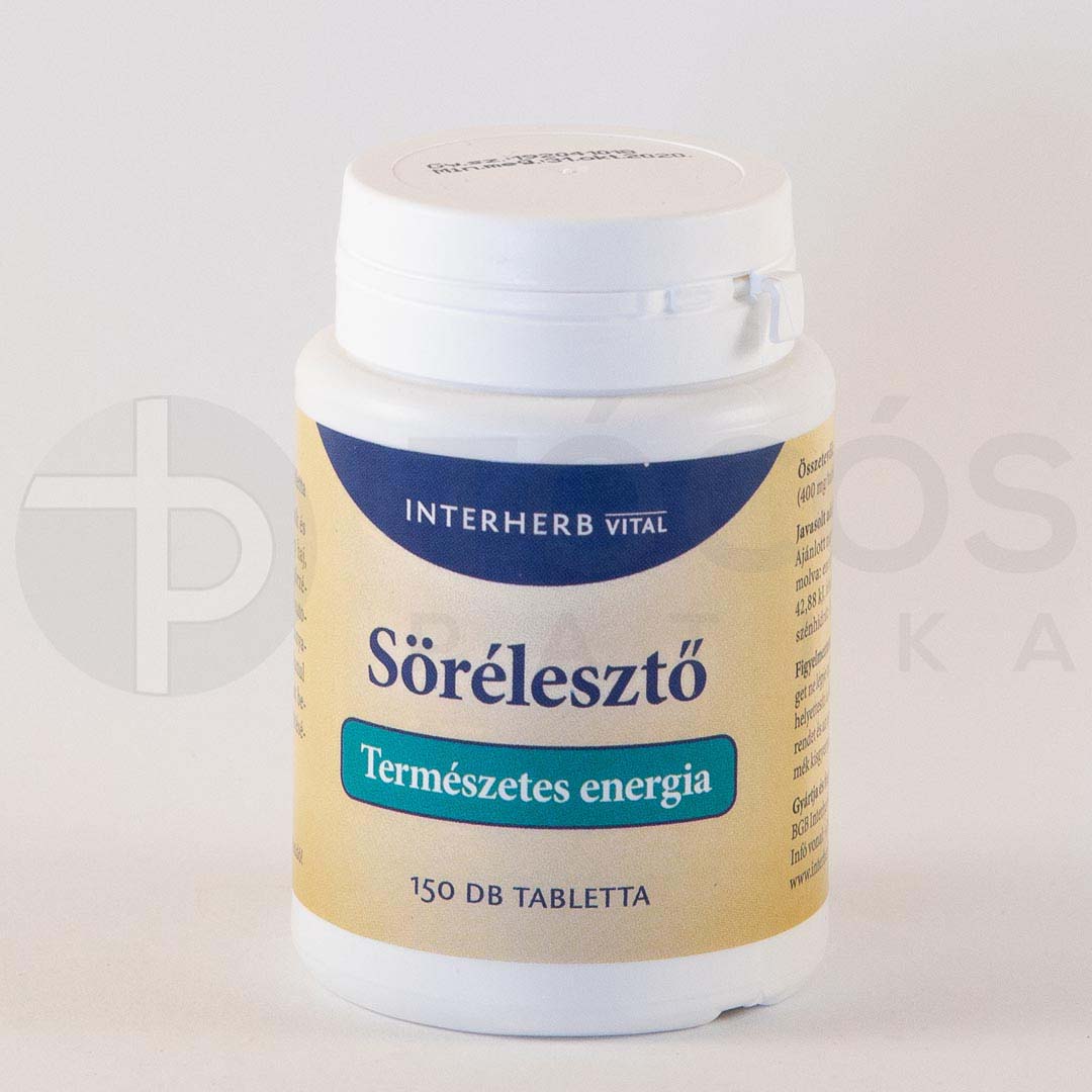 Interherb Sörélesztő tabletta Natúr  150x