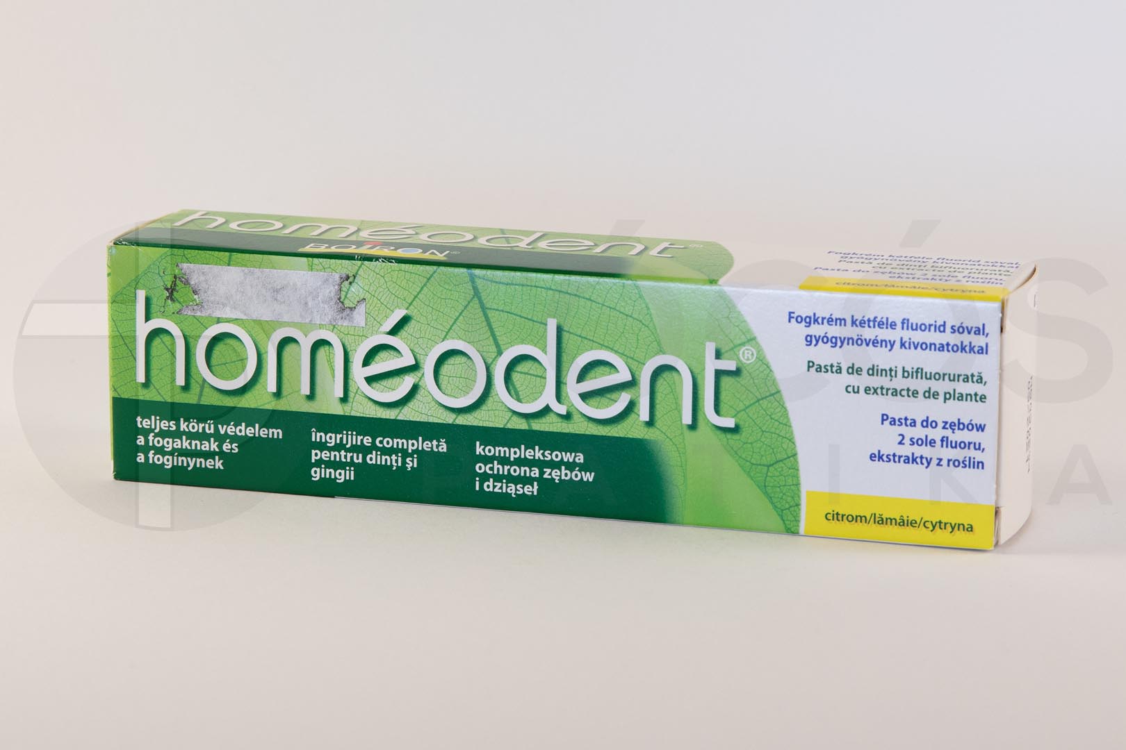 Homeodent 2 fogkrém homeopátiás citrom ízű 75ml