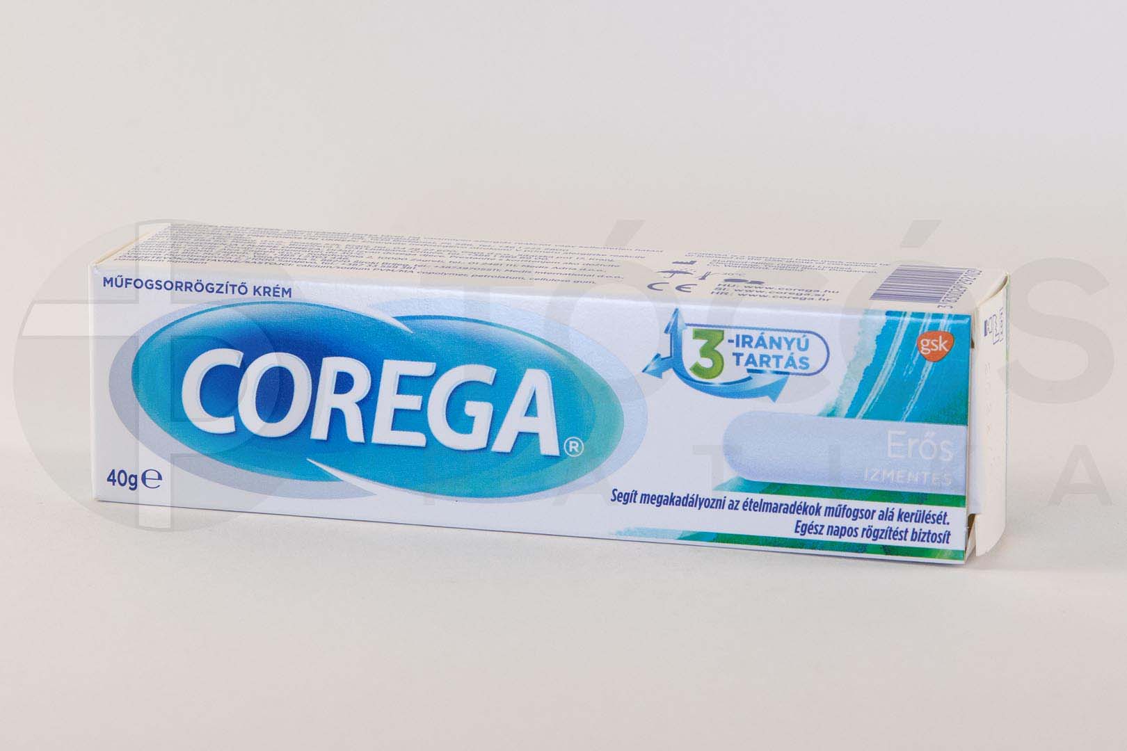 Corega műfogsorrögzítő krém ízmentes 40g