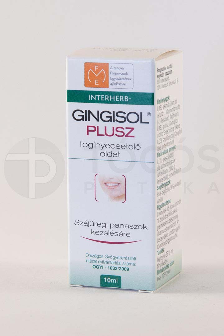 Interherb Gingisol Plusz fogínyecsetelő oldat 10ml