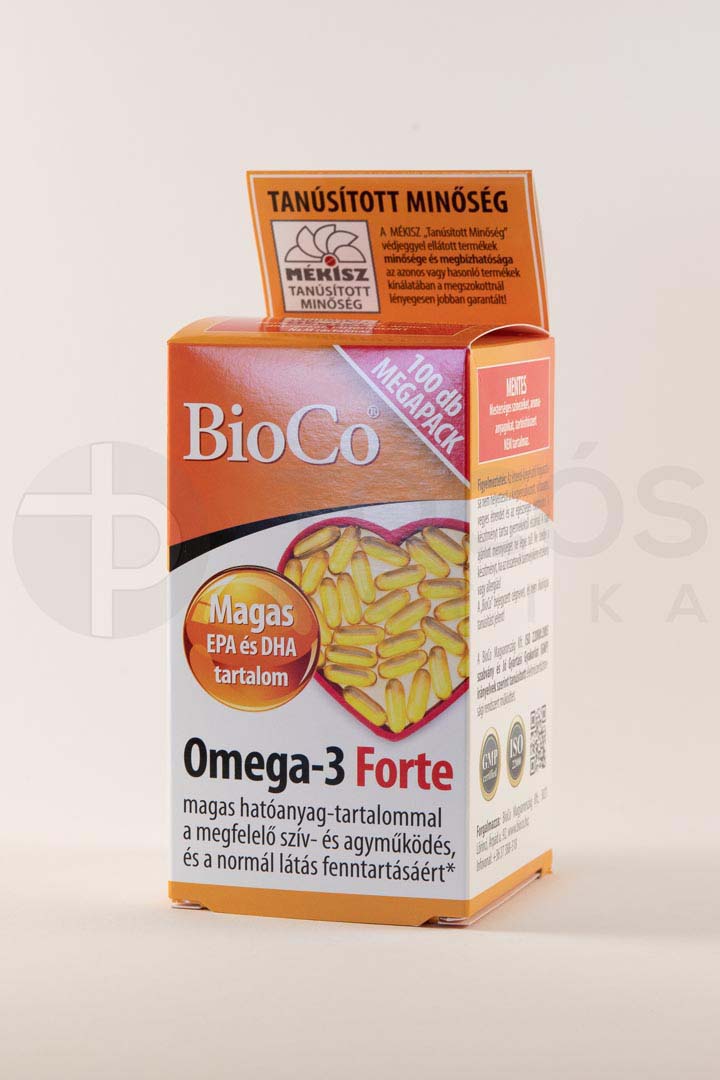 BioCo Omega-3 forte kapszula megapack  100x