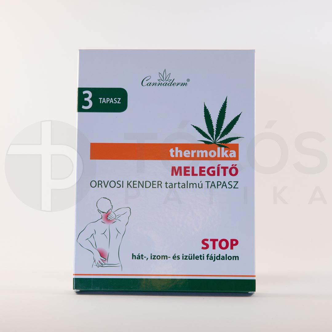 Cannaderm Thermolka melegítő tapasz  3x