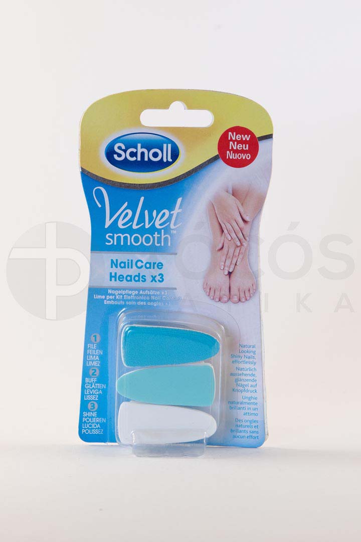 SCHOLL Velvet Smooth körömápoló utántöltő fej  3x