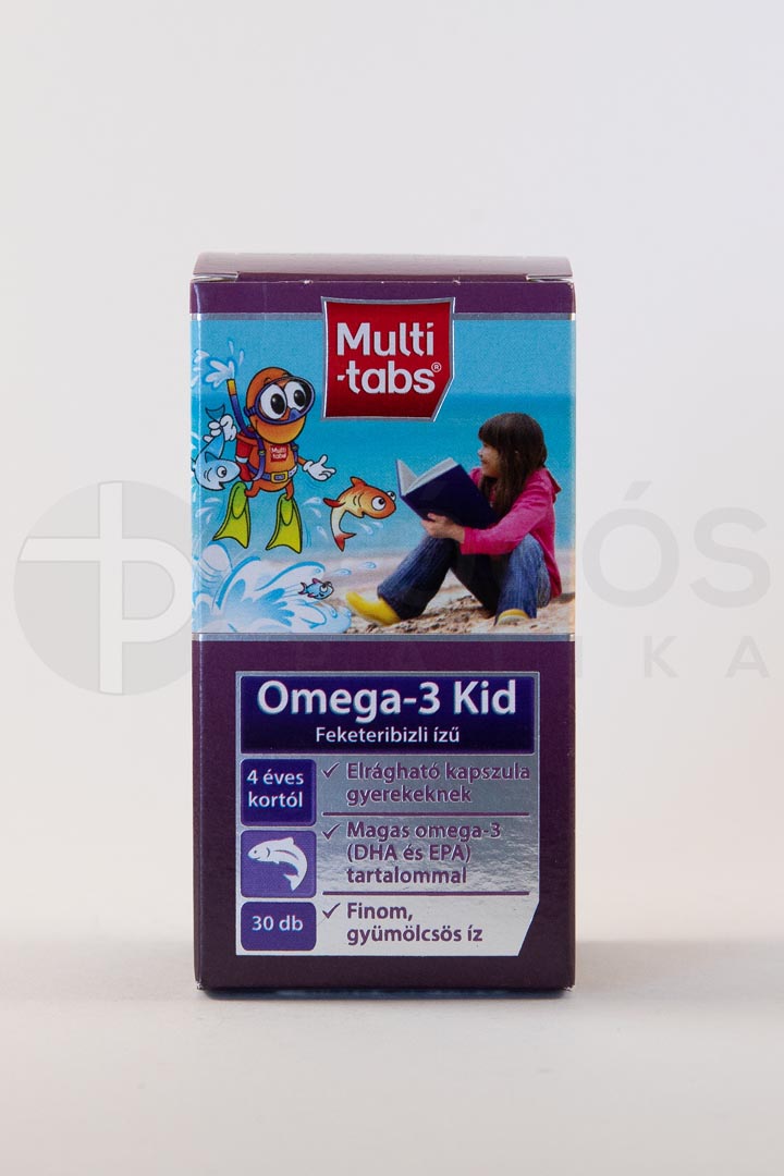 Multi-Tabs Kid Omega-3 rágókapsz.feketeribizli 30x