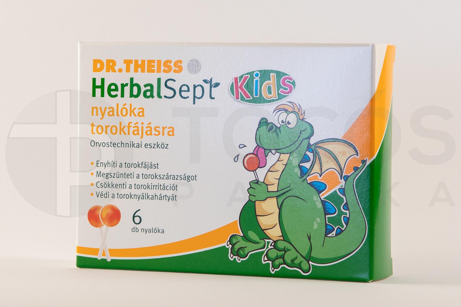 Dr. Theiss HerbalSept Kids nyalóka torokfájásra 6x