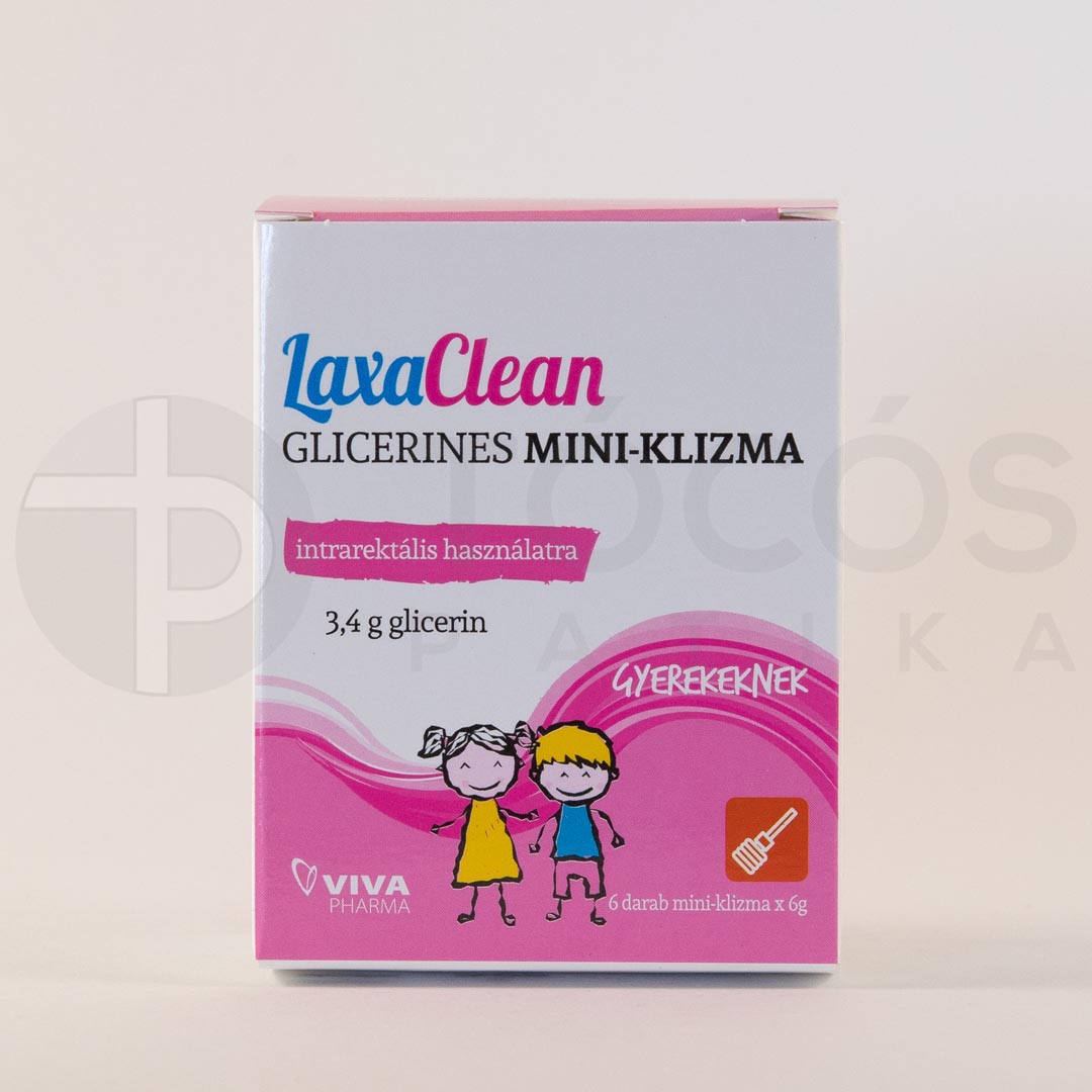 LaxaClean glicerines mini klizma gyerekeknek 6x6g