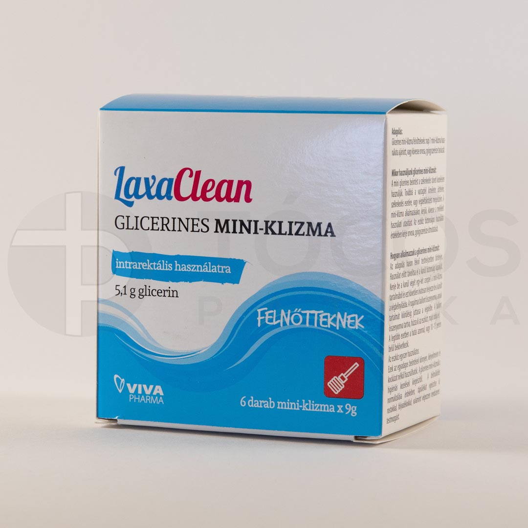LaxaClean glicerines mini klizma felnőtteknek 6x9g