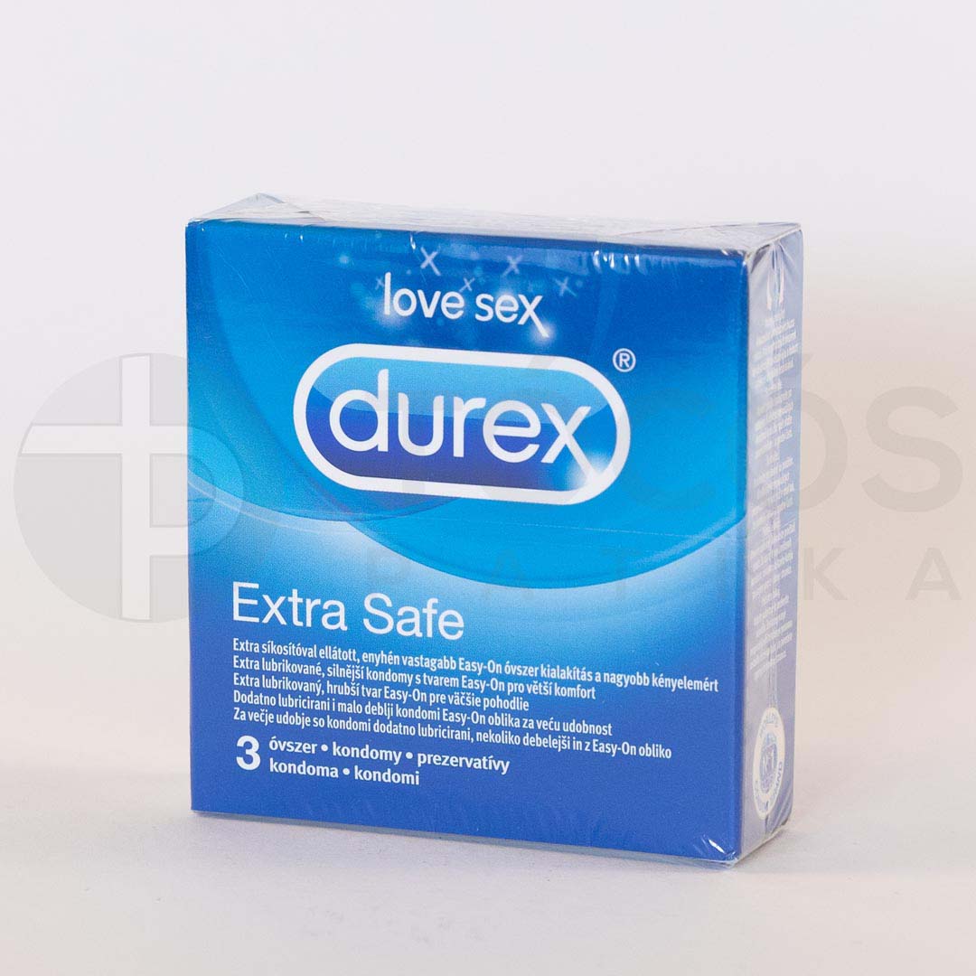 Durex Extra Safe óvszer spermicid 3x