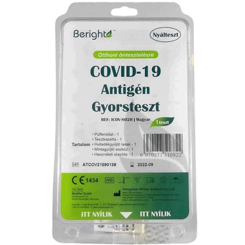 Beright Covid-19 Antigén nyálteszt 1x