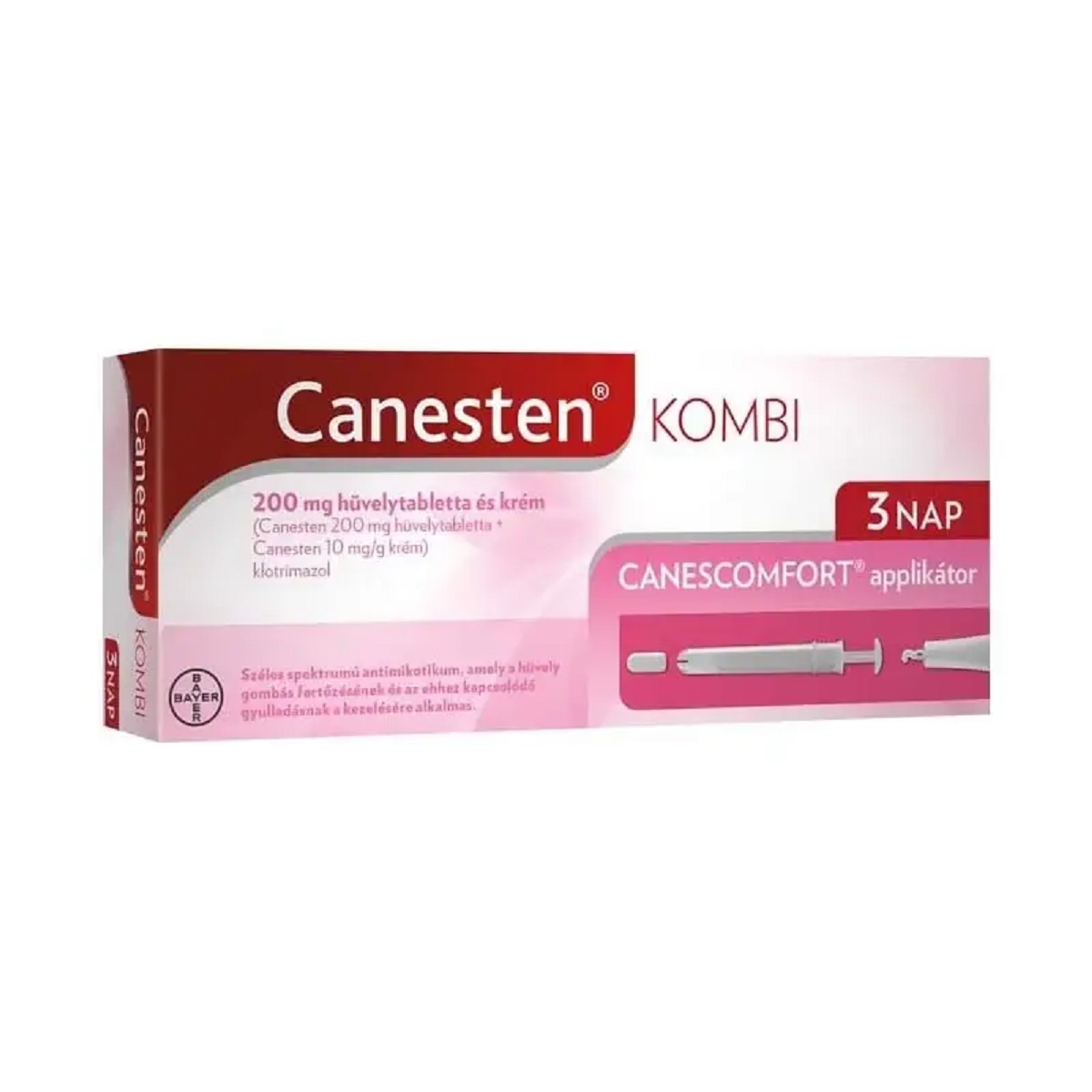 Canesten Kombi  200 mg hüvelytabletta és krém 3x+20g