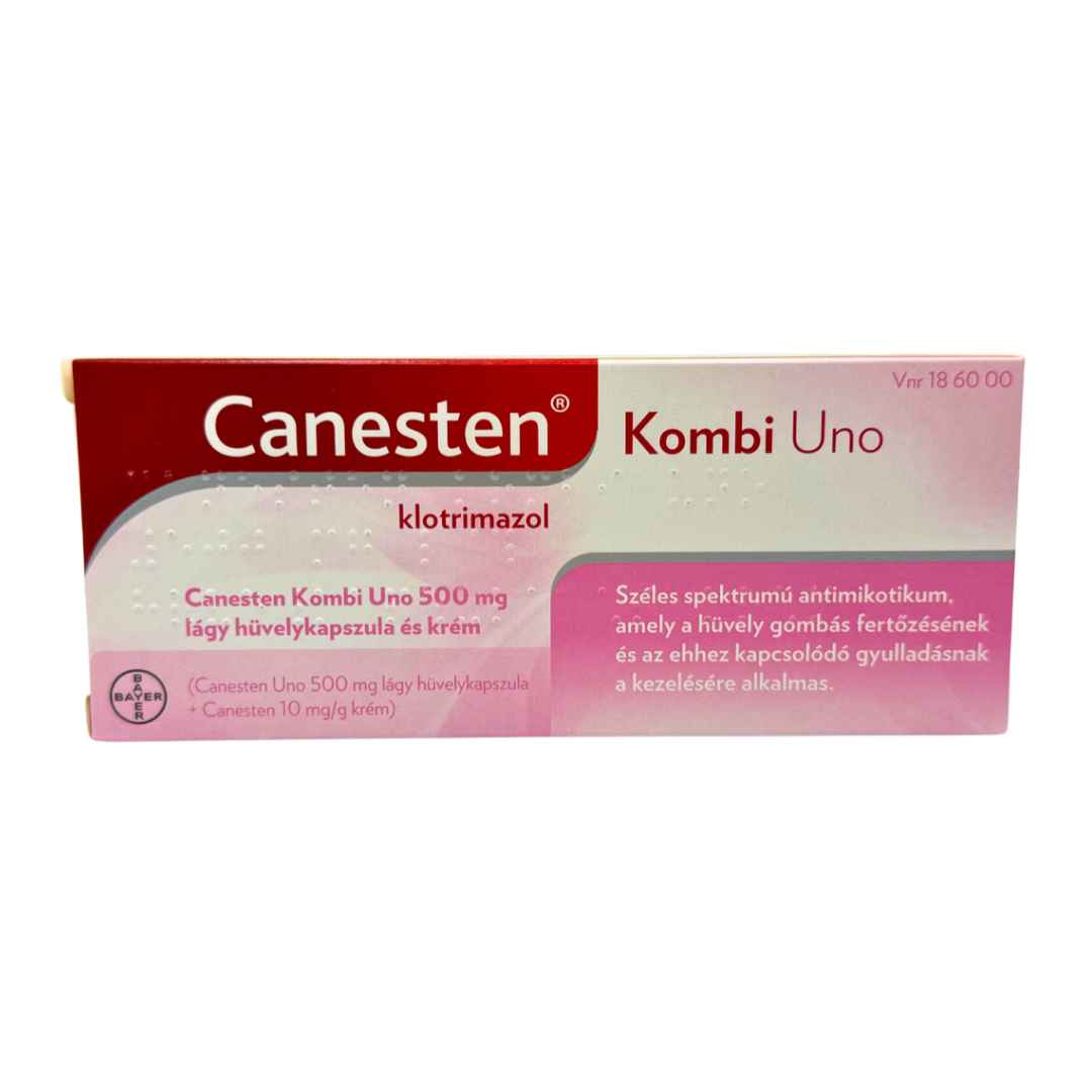 Canesten Kombi Uno 500 mg lágy hüvelykapsz.+ krém 1x+20g