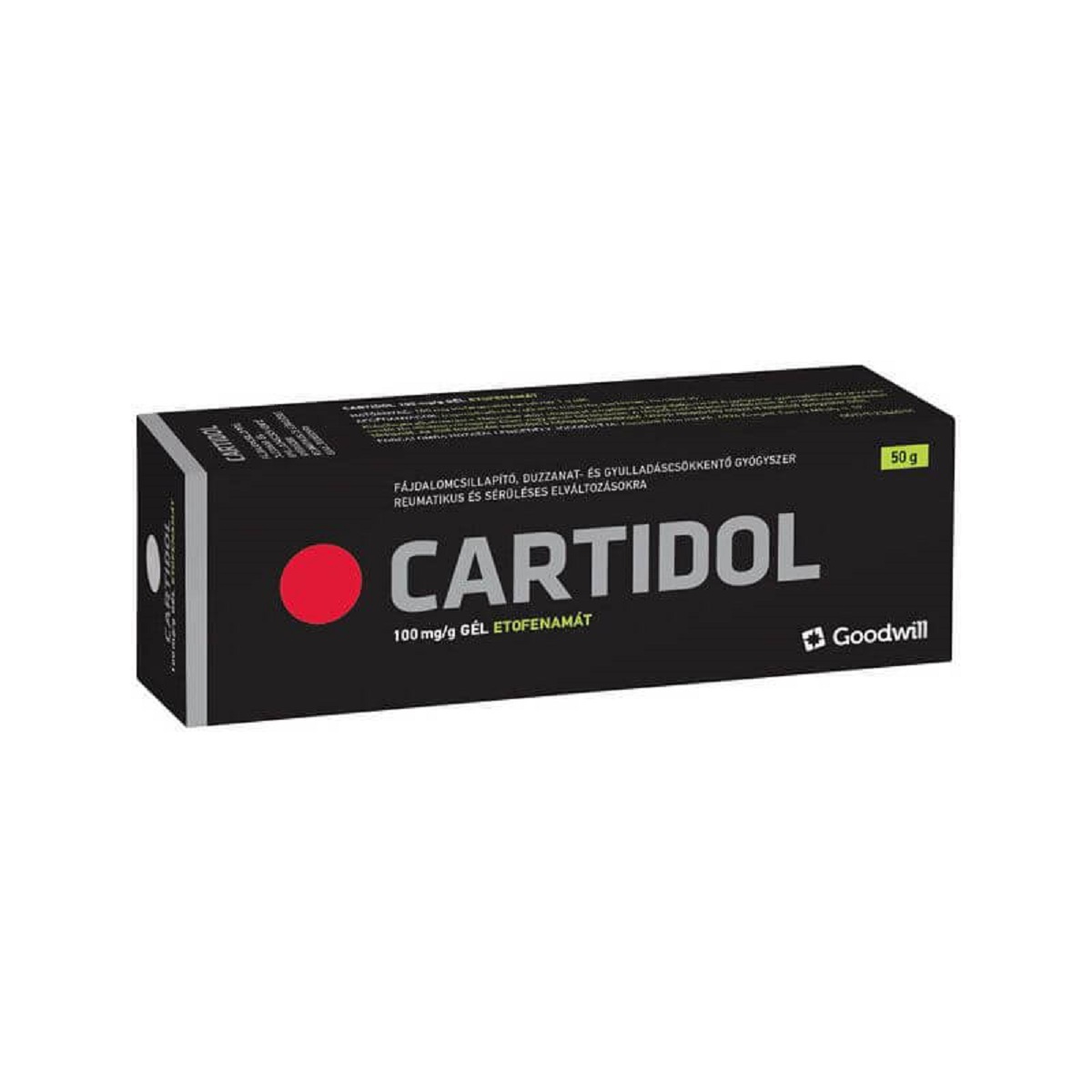 Cartidol 100 mg/g gél 50g 