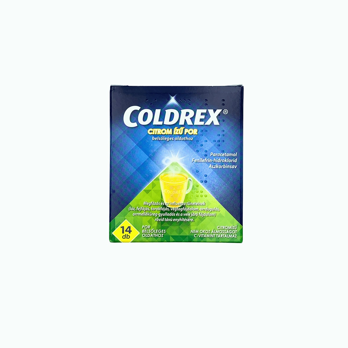 Coldrex citrom ízű por belsőleges oldathoz 14x5g 
