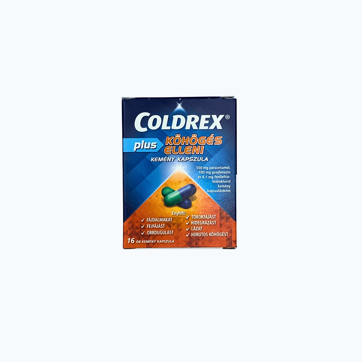 Coldrex Plus köhögés elleni kemény kapszula 16x
