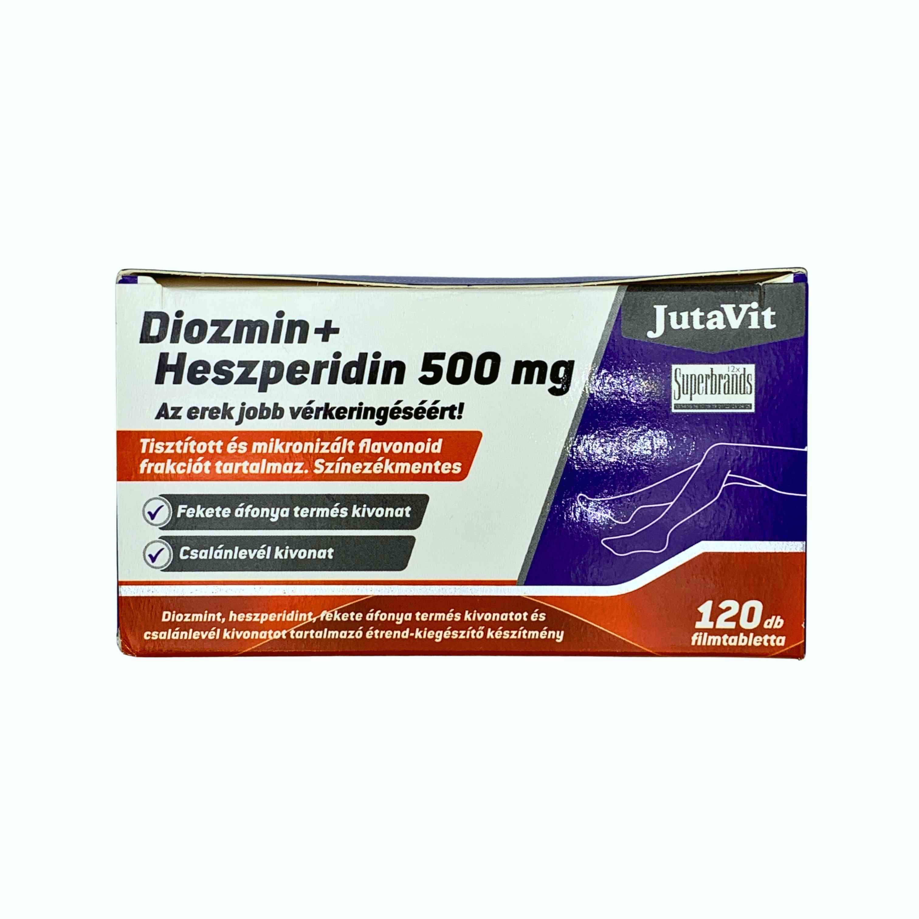 JutaVit Diozmin+ Heszperidin 500 mg tabletta 120x