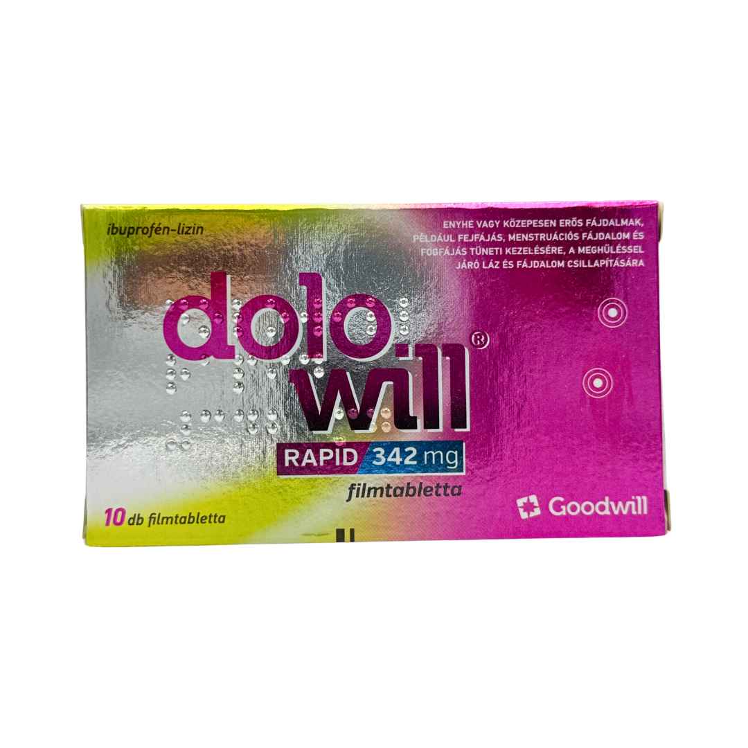 Dolowill Rapid 342 mg filmtabletta 10x