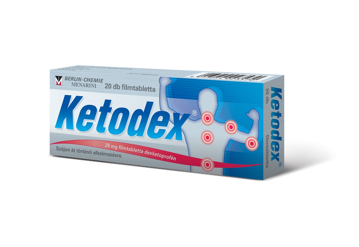 Ketodex 25 mg filmtabletta 20x bubor
