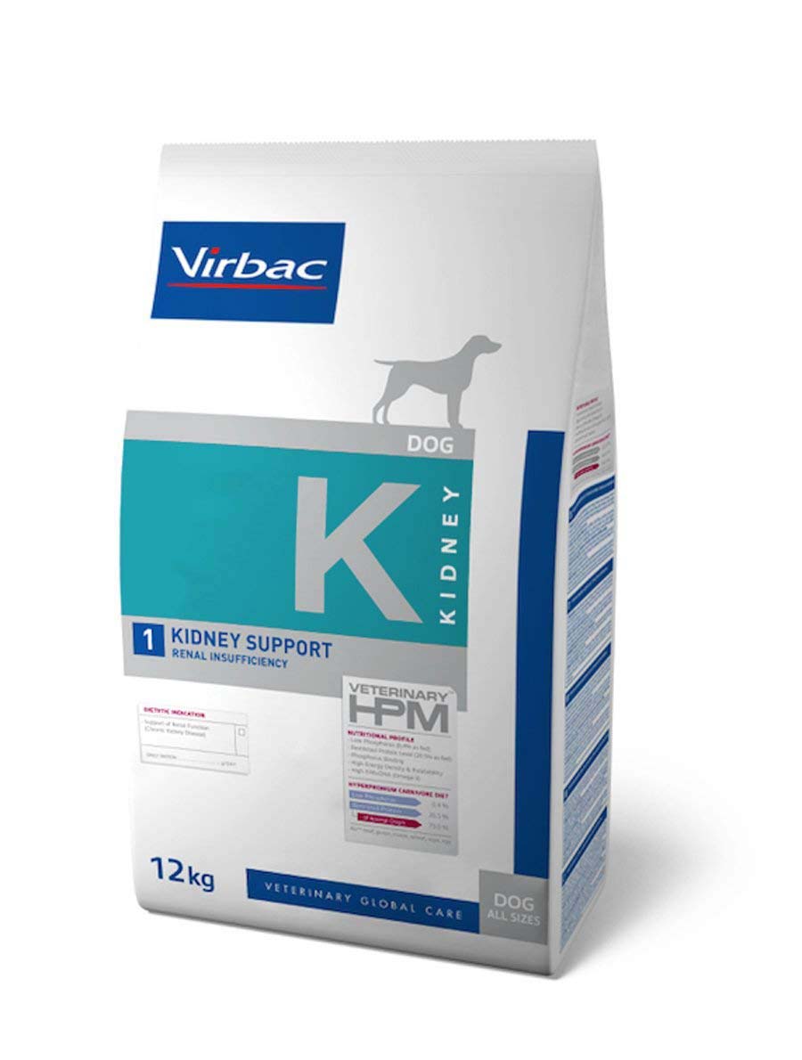 Virbac hpm diet dog Kidney support 12 lg