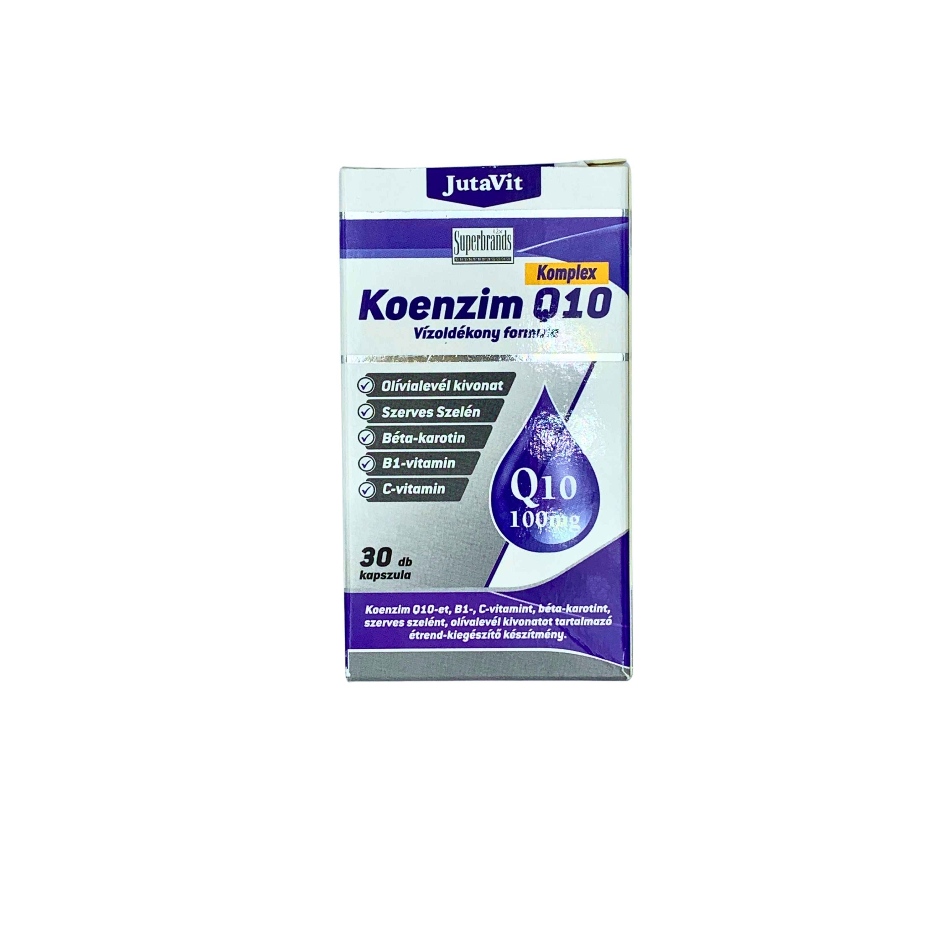 JutaVit Koenzim Q10 Komplex vízoldékony kapszula 30x