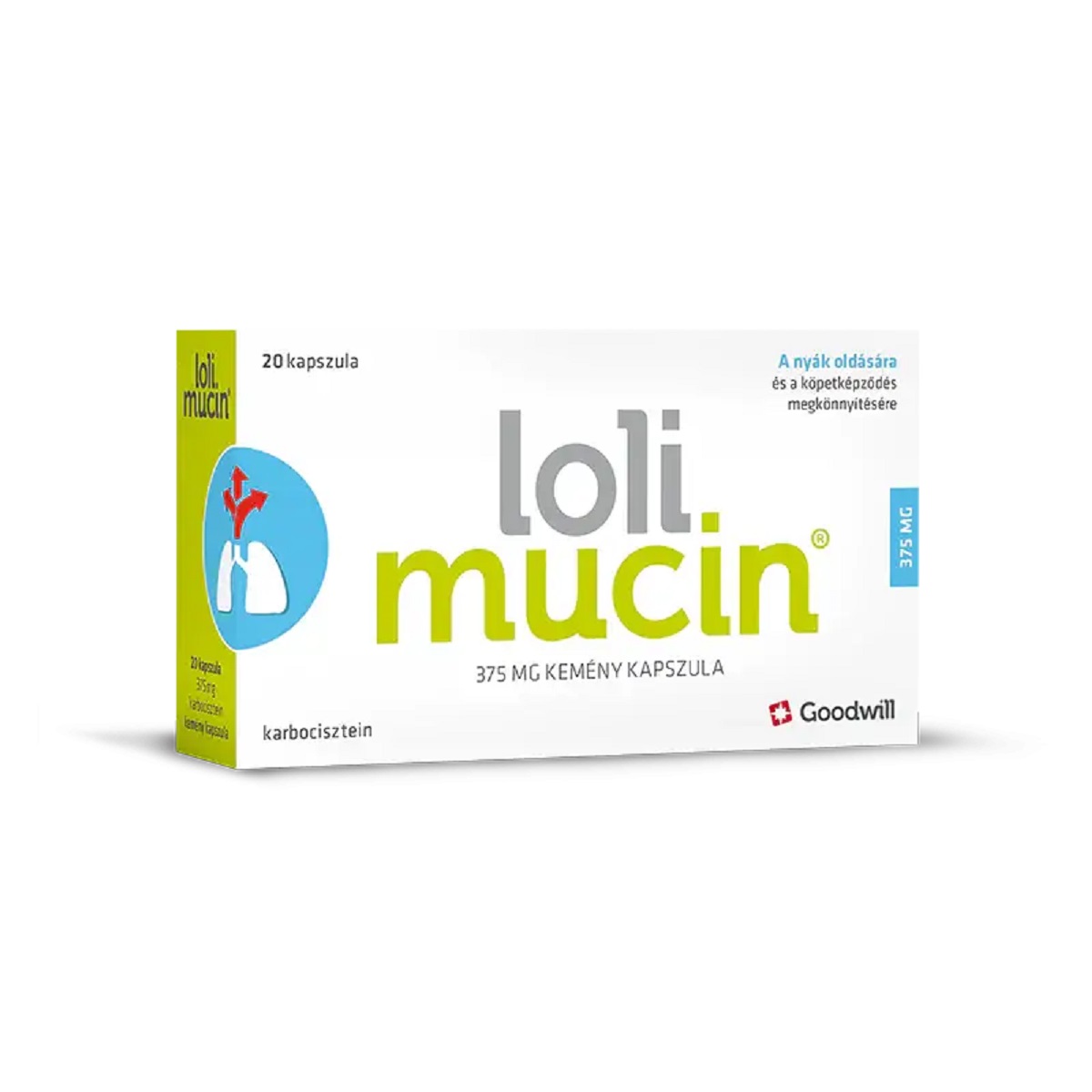Lolimucin 375 mg kemény kapszula 20x