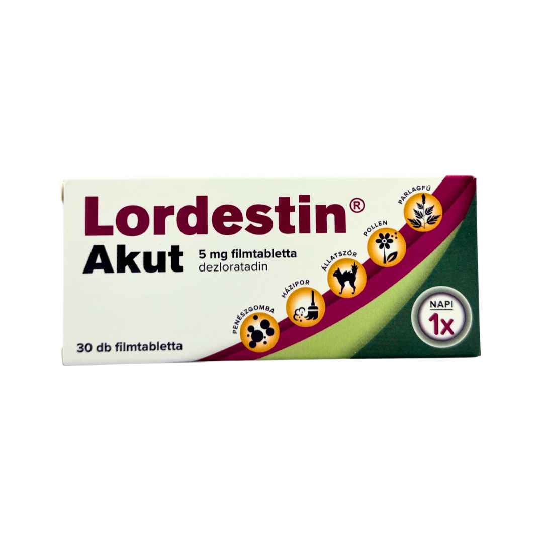 Lordestin Akut 5 mg filmtabletta 30x