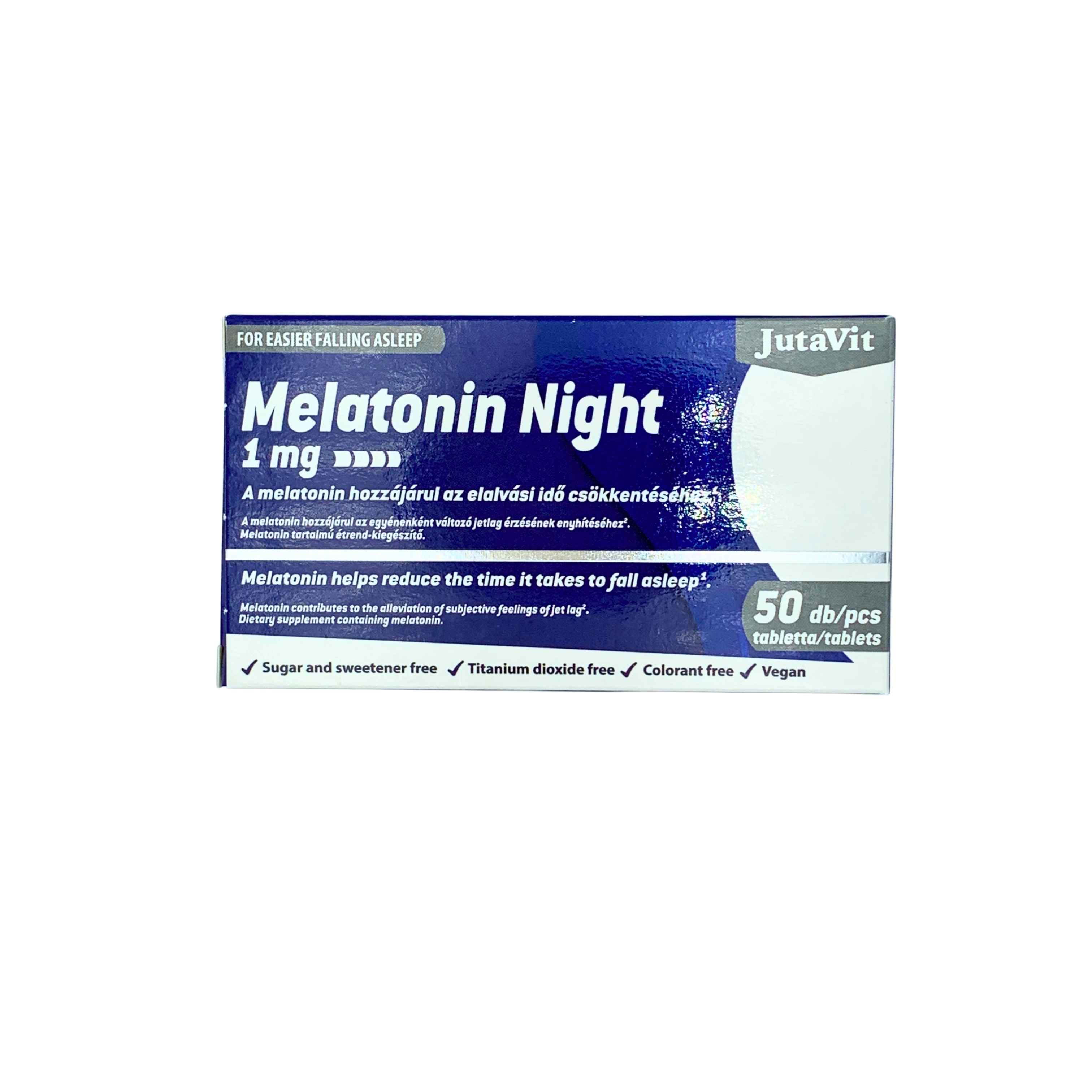 JutaVit Melatonin Night 1 mg tabletta 50x