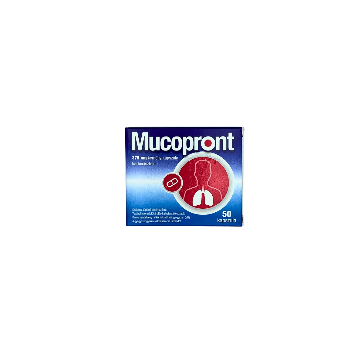 Mucopront 375 mg kemény kapszula 50x