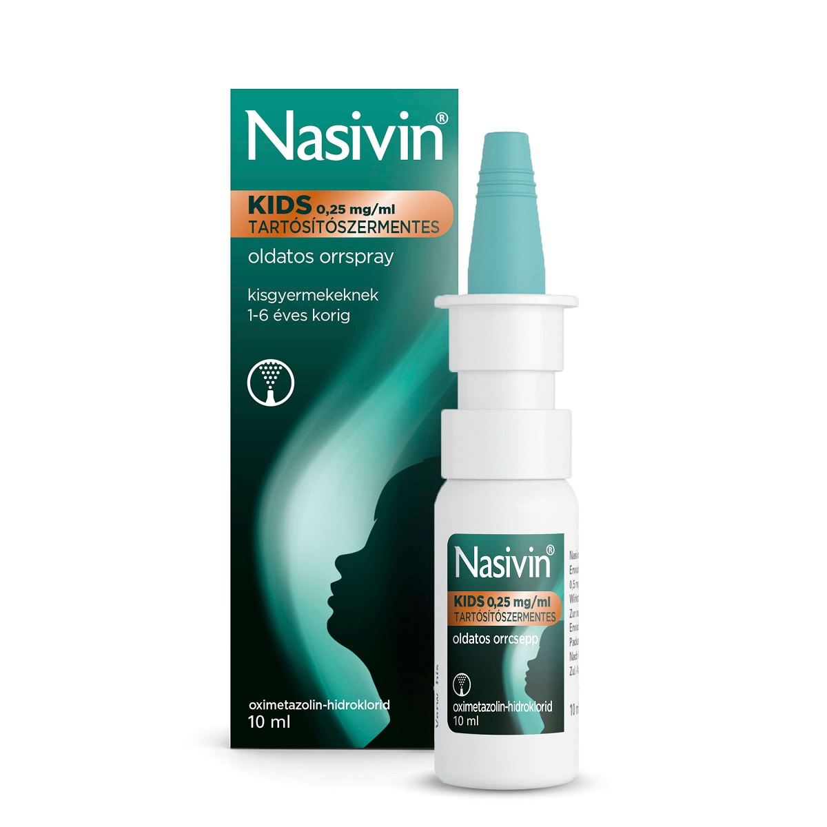 Nasivin Kids 0,25 mg/ml tart.ment.old.orrspray 1x10ml