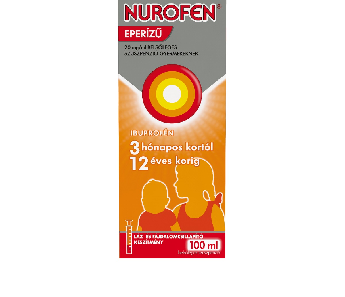 Nurofen  20 mg/ml bels. szuszp. gyermek eperízű 100ml