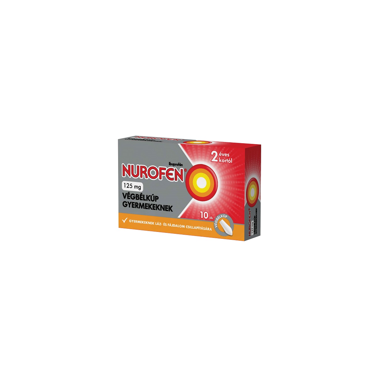 Nurofen 125 mg végbélkúp gyermekeknek 10x