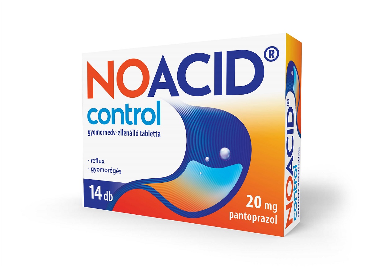 Noacid Control 20 mg gyomornedv-ellenálló tabletta 14x
