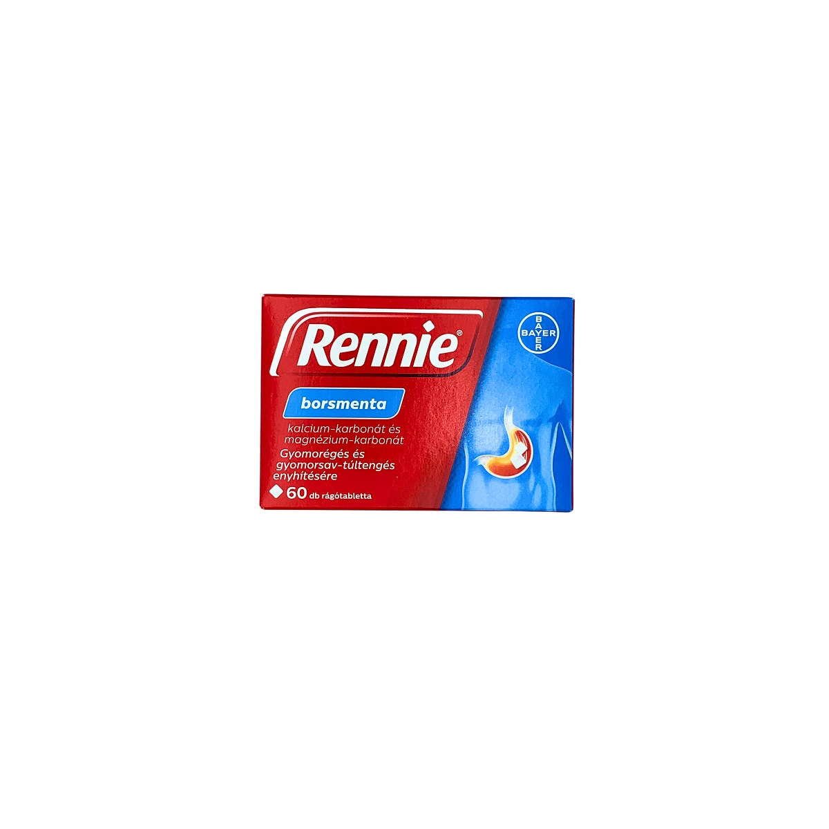 Rennie borsmenta rágótabletta 60x