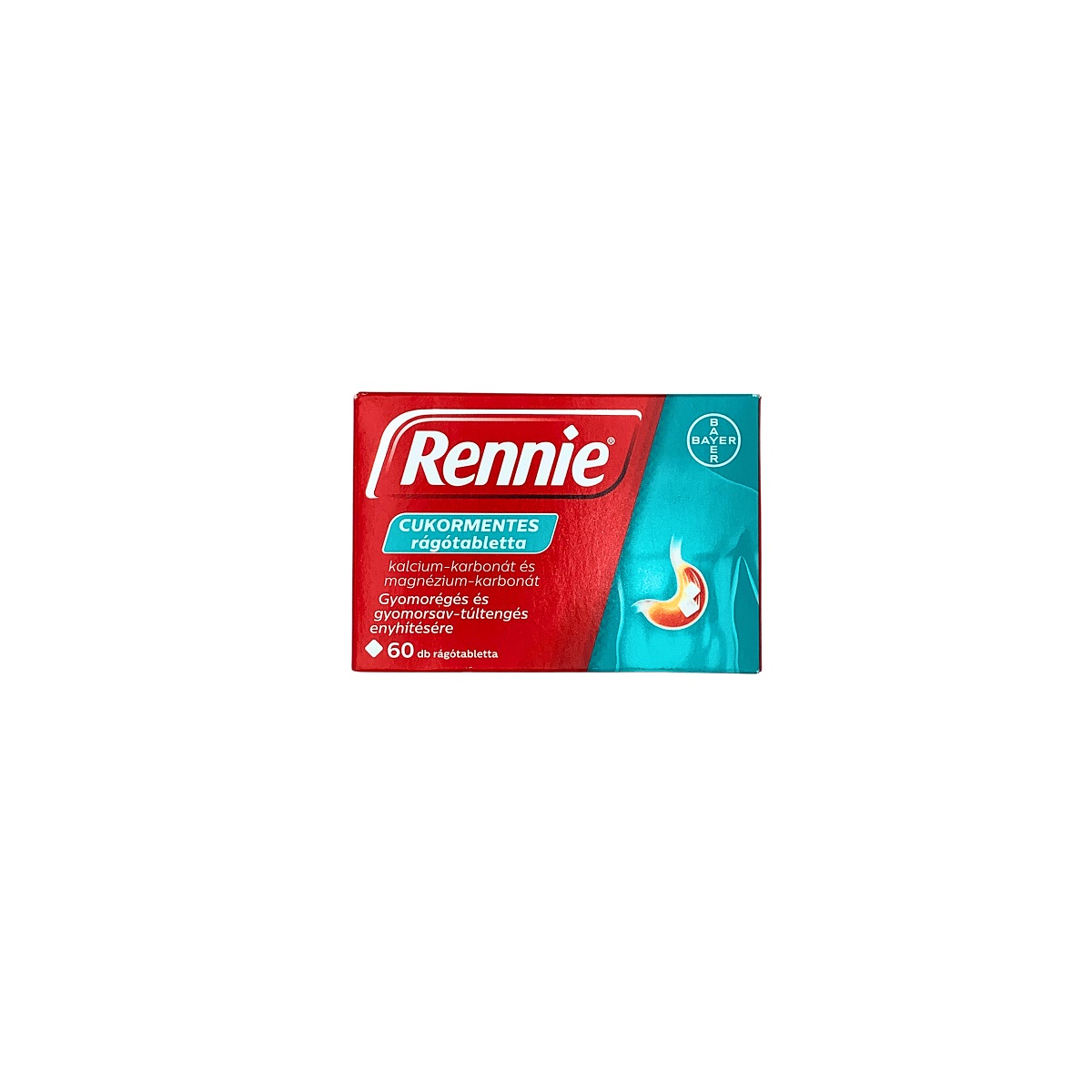 Rennie cukormentes rágótabletta 60x 