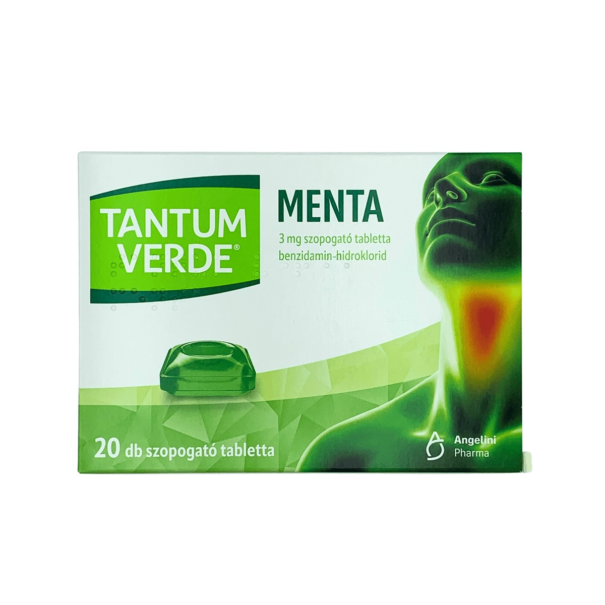 Tantum Verde menta 3 mg szopogató tabletta 20x