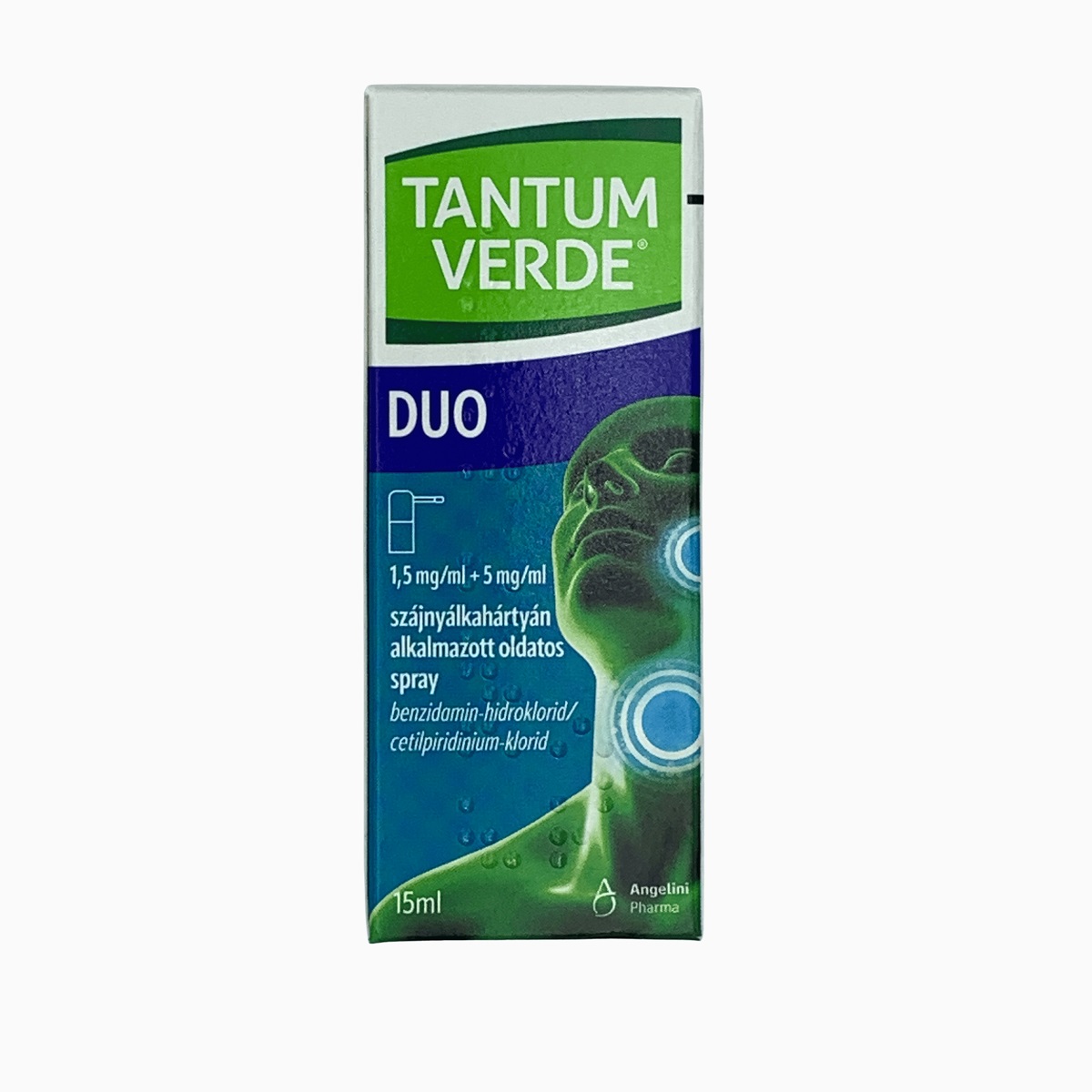 Tantum Verde Duo 1,5mg/ml+5mg/ml szájny.alk.spray 15ml