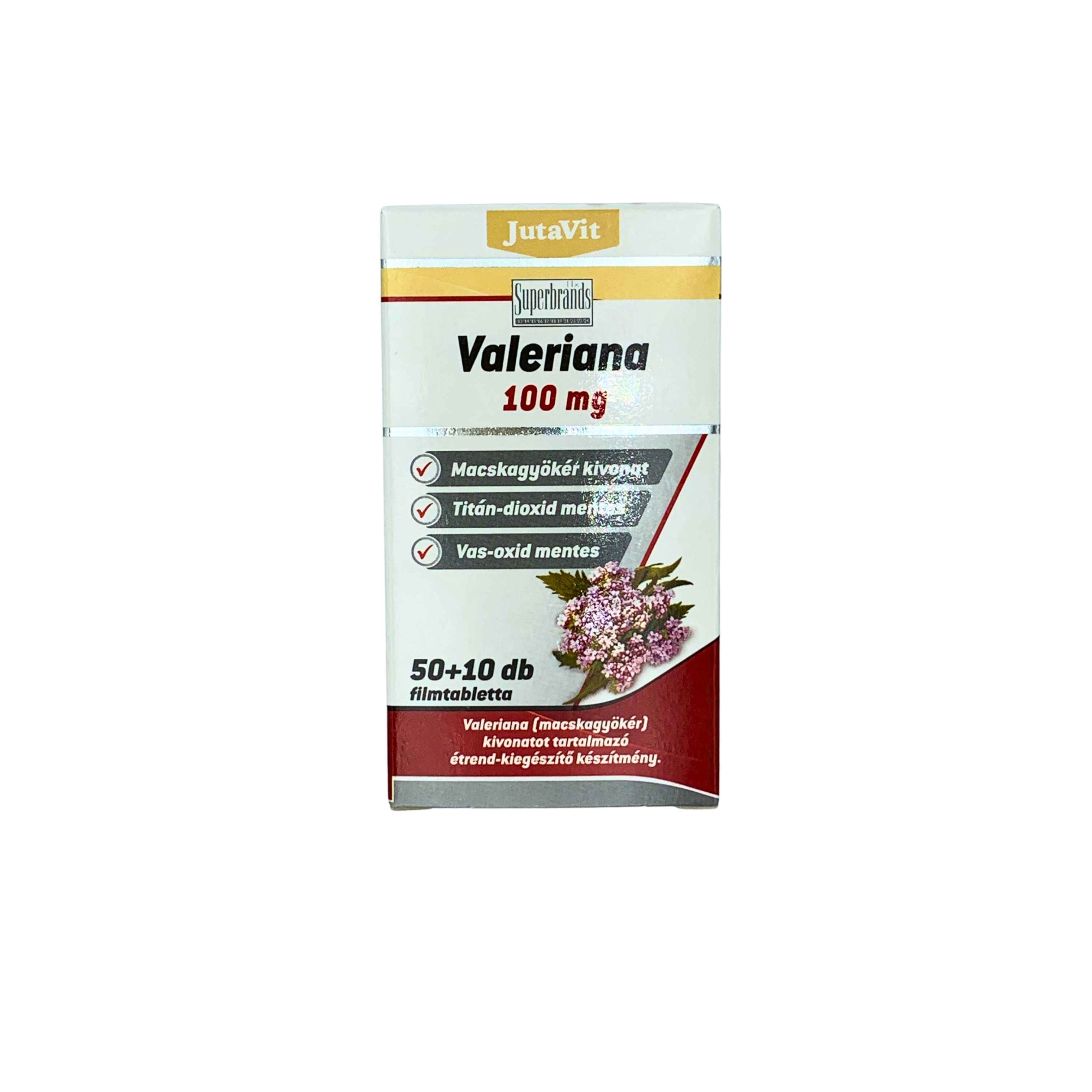 JutaVit Valeriana 100 mg filmtabletta 50x+10x