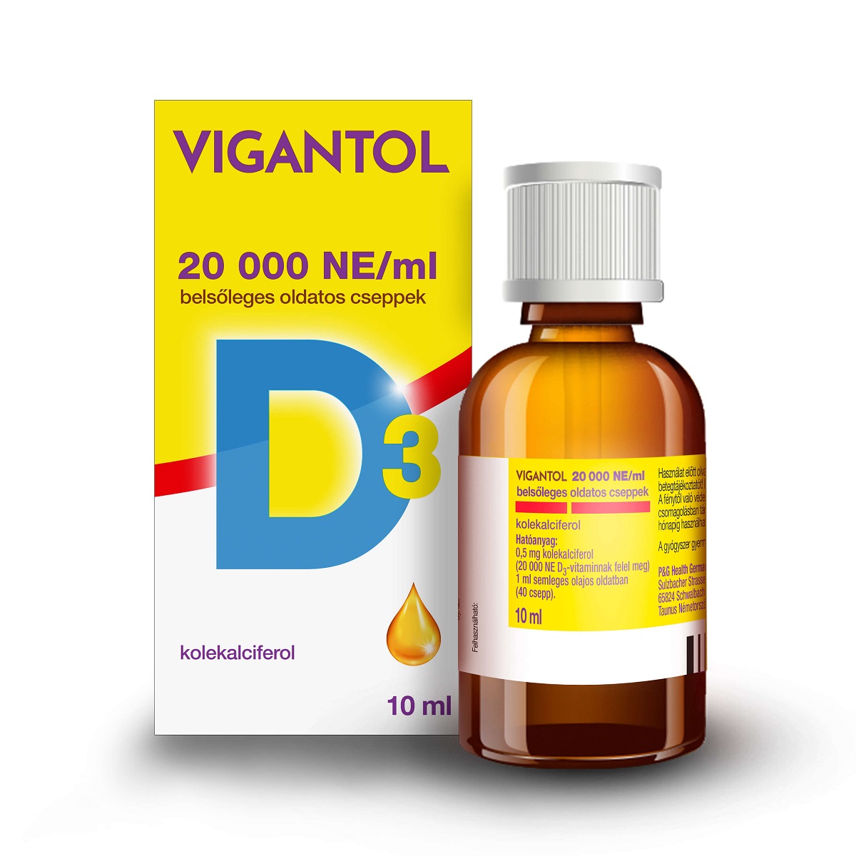 Vigantol 20 000 NE/ml belsőleges oldatos cseppek 10ml