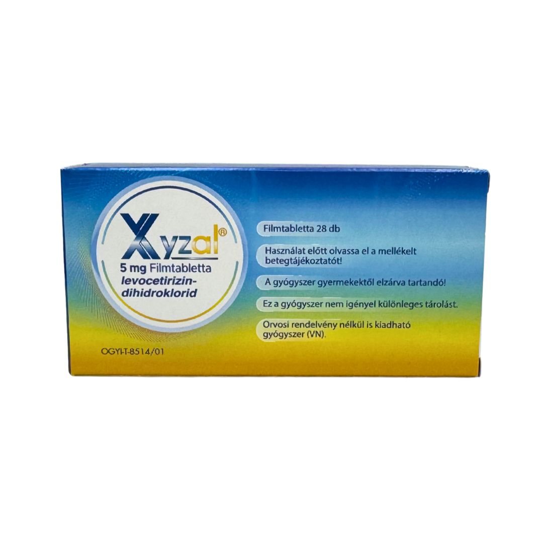 Xyzal 5 mg filmtabletta 28x