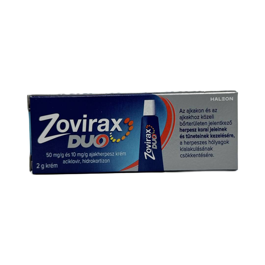 Zovirax Duo 50 mg/g+10 mg/g ajakherpesz krém 1x2g
