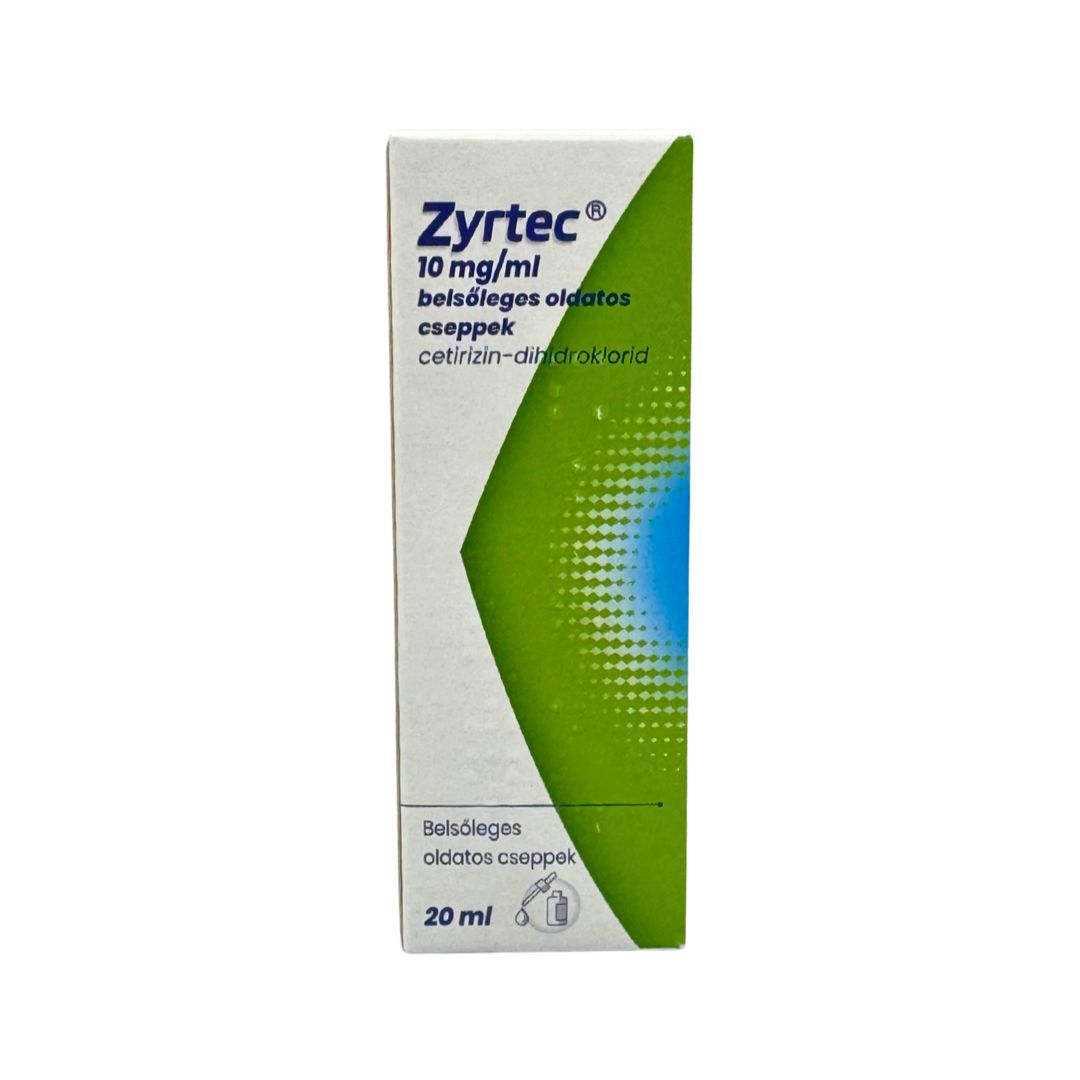 Zyrtec 10 mg/ml belsőleges oldatos cseppek 20ml