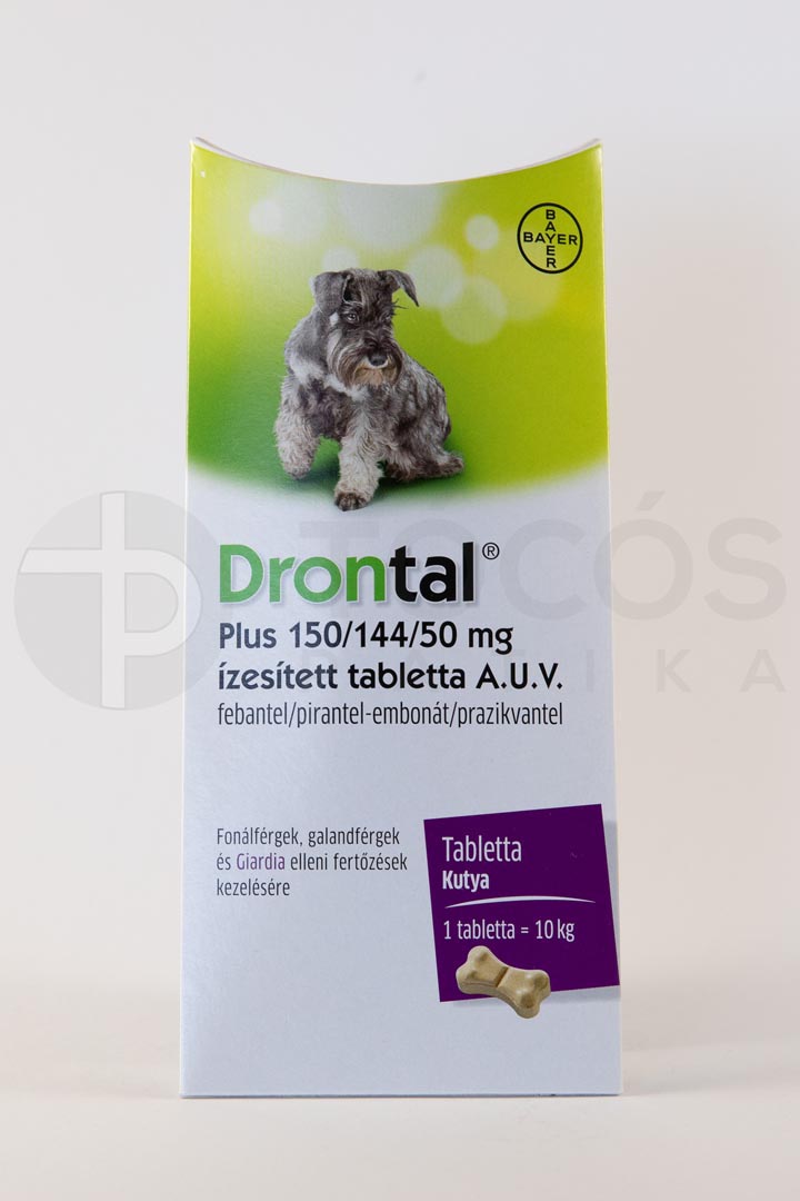 Drontal Plus 150/144/50 mg íz.tabletta A.U.V. 6x